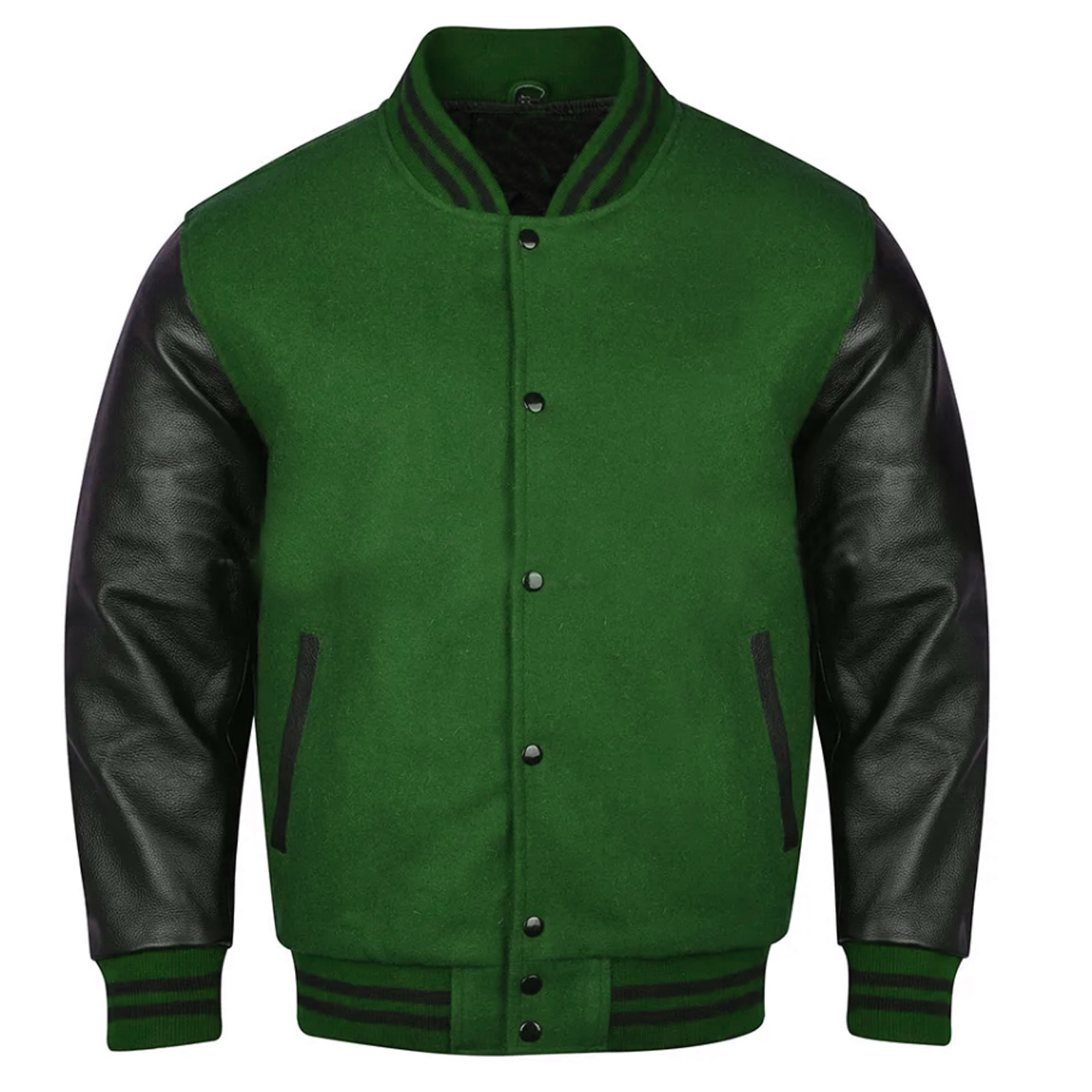 Varsity Jacket F.Green Black